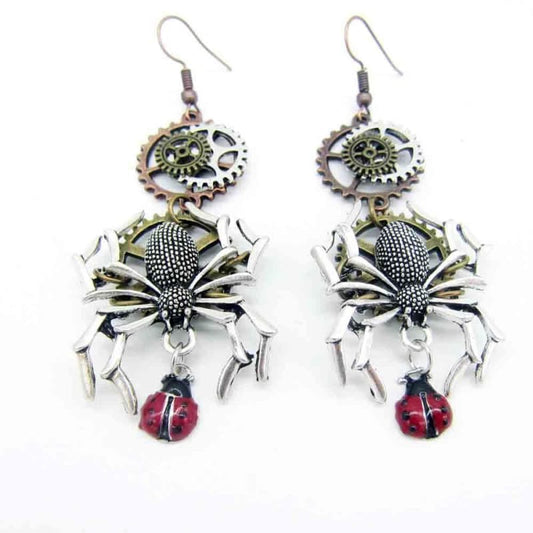 Boucles Steampunk - Araignée Épeire