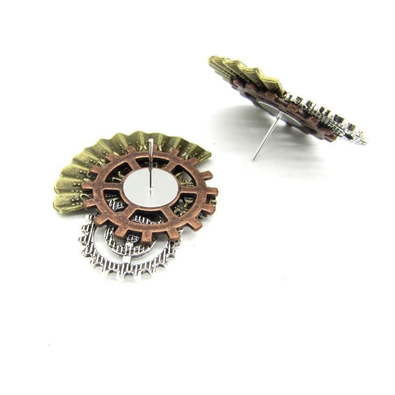 Boucles Steampunk - Éventails Japonais