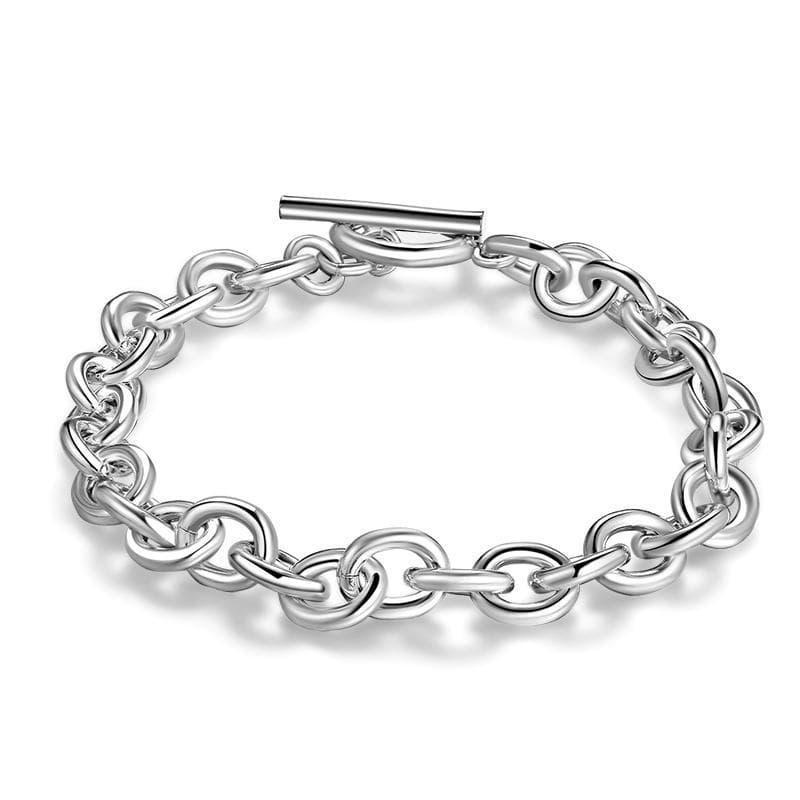 Bracelet Argent Femme Grosses Mailles - Jane Austen