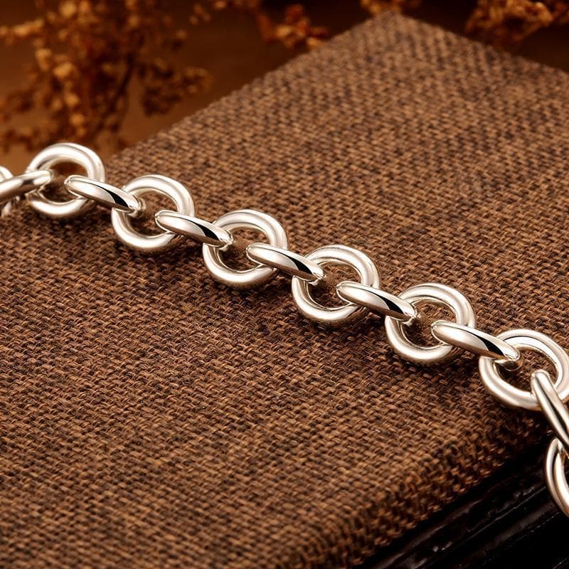 Bracelet Argent Femme Grosses Mailles - Jane Austen