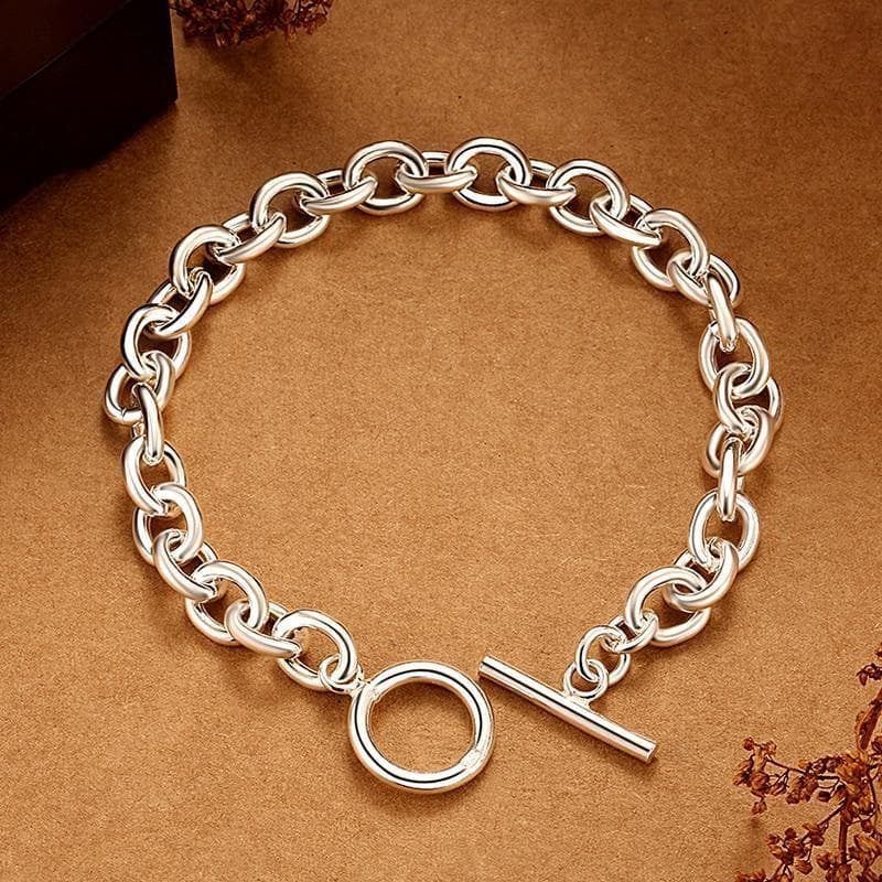 Bracelet Argent Femme Grosses Mailles - Jane Austen