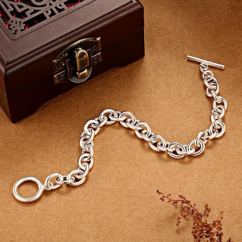 Bracelet Argent Femme Grosses Mailles - Jane Austen