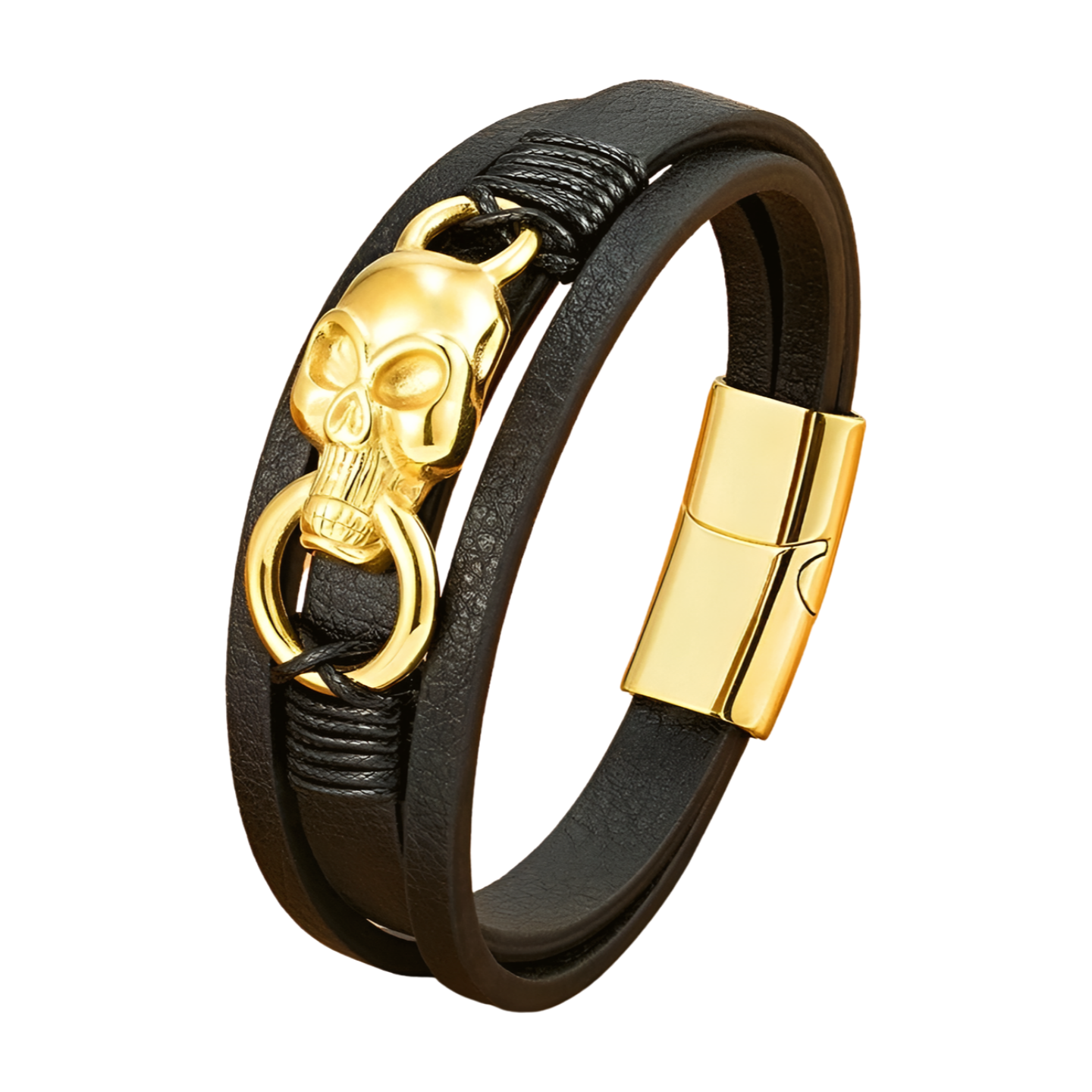 Bracelet Cuir Punk-Passion Steampunk