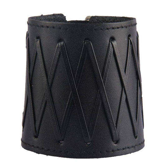 Bracelet de Force Noir (Cuir)-Passion Steampunk