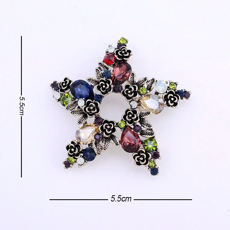 Broche Bijoux - Etoile Rétro