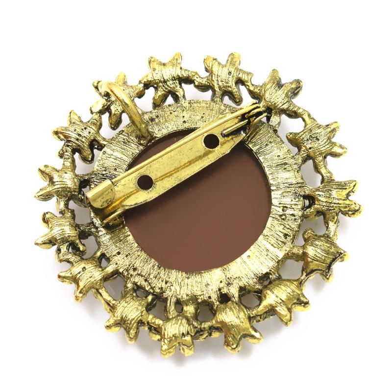 Broche Steampunk - Camée Étoilé