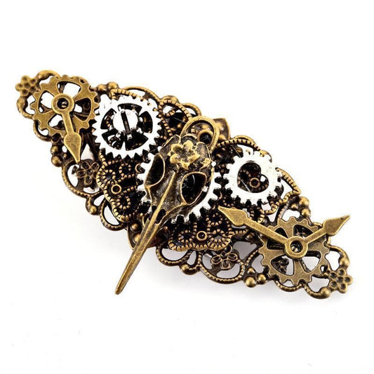 Broche Steampunk - Raven