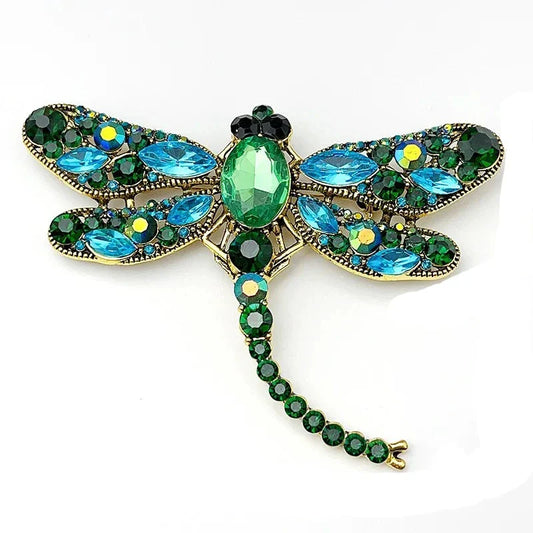 Broche Libellule Femme - Cristal Clear-Passion Steampunk