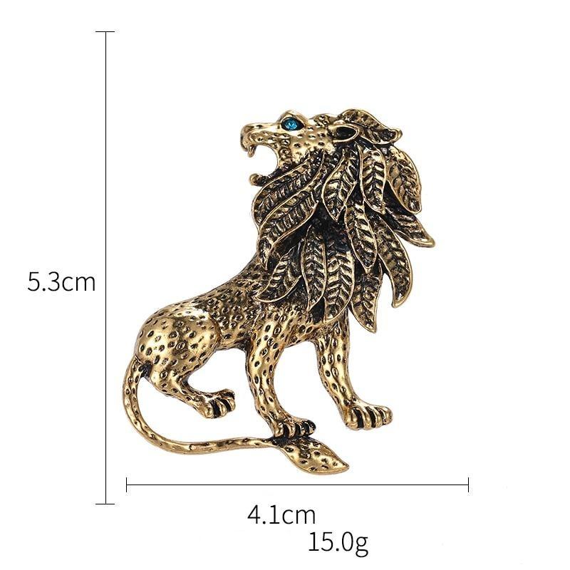 Broche Steampunk - Roi des Animaux