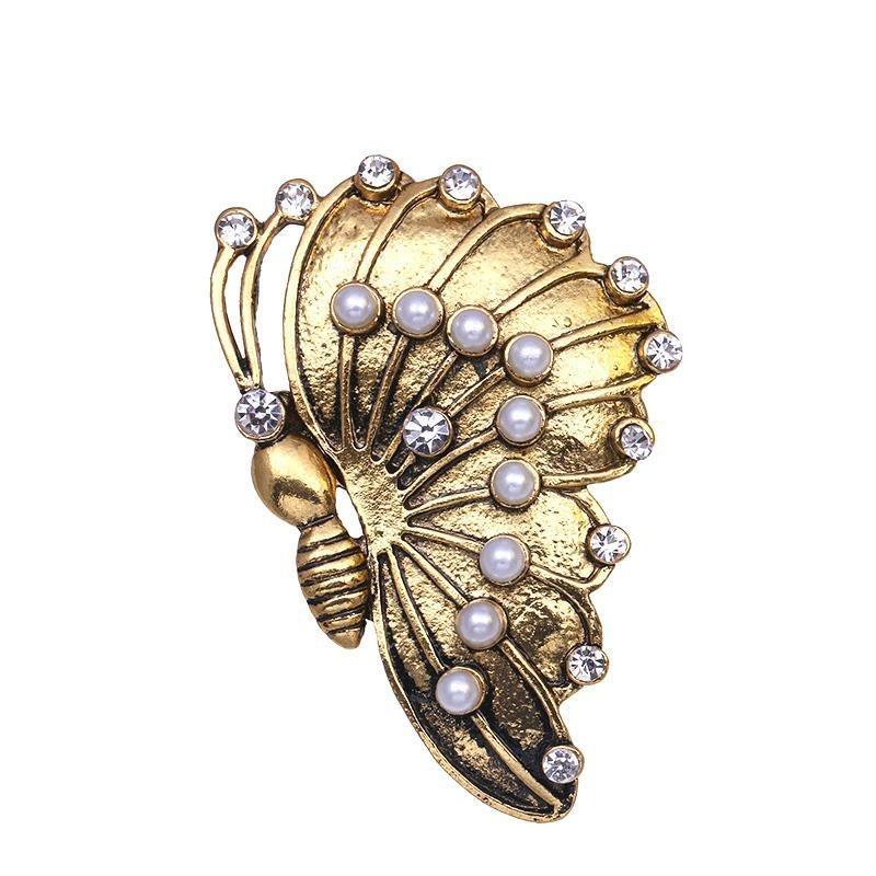 Broche Steampunk - Papillon Rétro