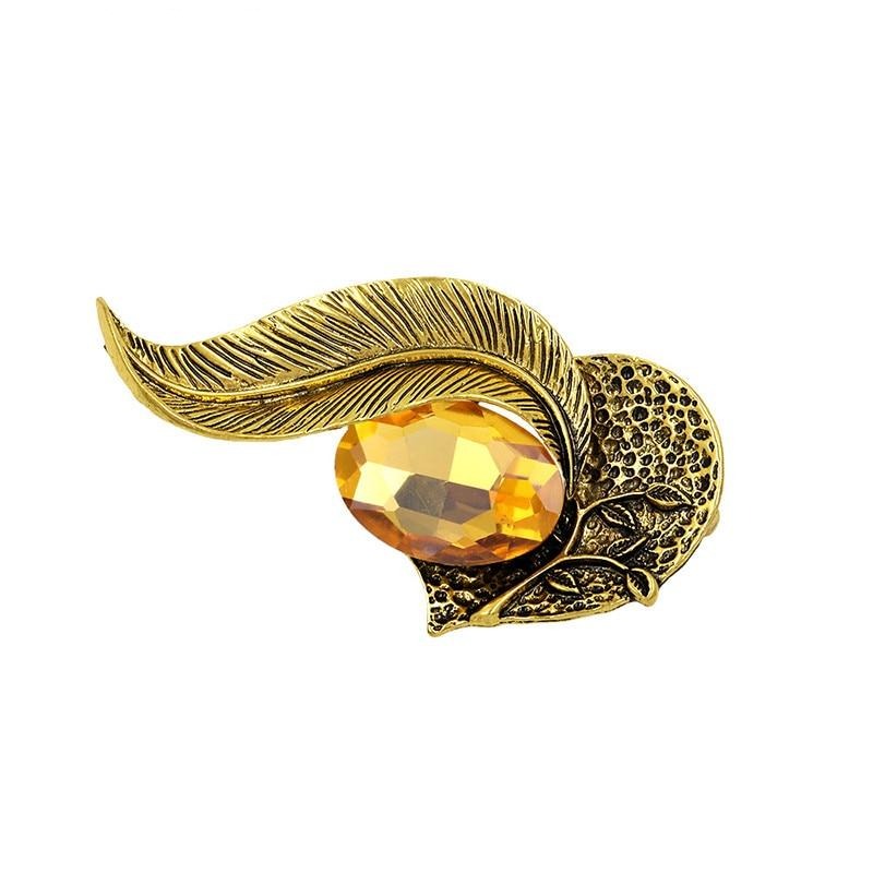 Broche Steampunk - Plume Vintage-Passion Steampunk