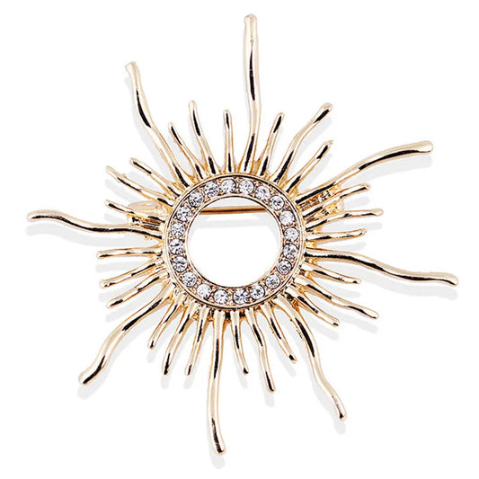 Broche Soleil Vintage-Passion Steampunk