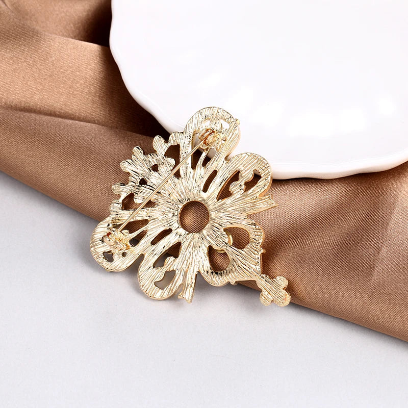 Broche Strass Vintage-Passion Steampunk