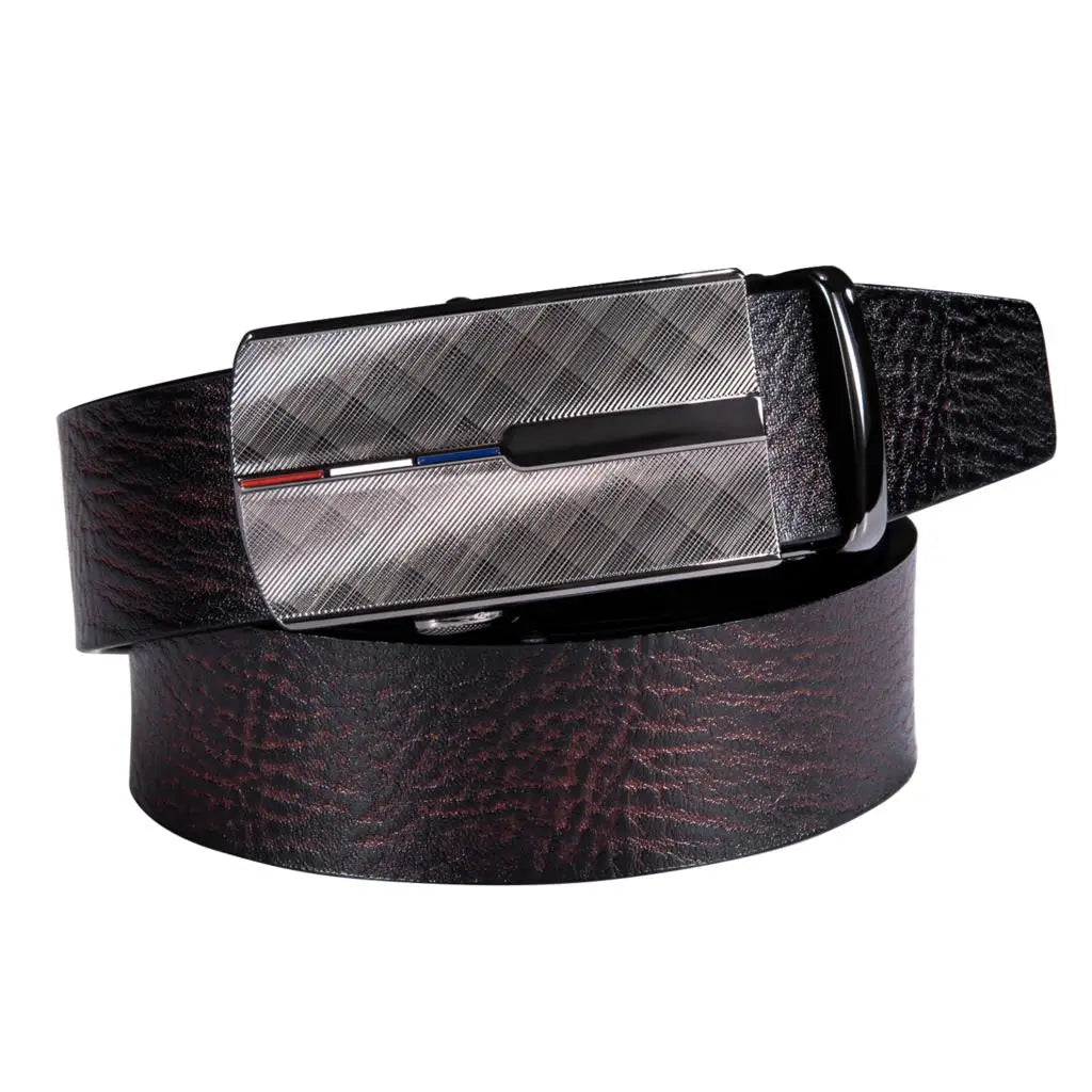 Ceinture Noire Boucle Argent - Style Steampunk