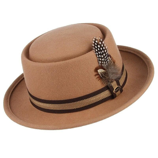 Chapeau Steampunk - Fedora Beige-Passion Steampunk