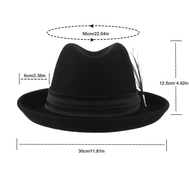 Chapeau Fedora Noir Femme-Passion Steampunk