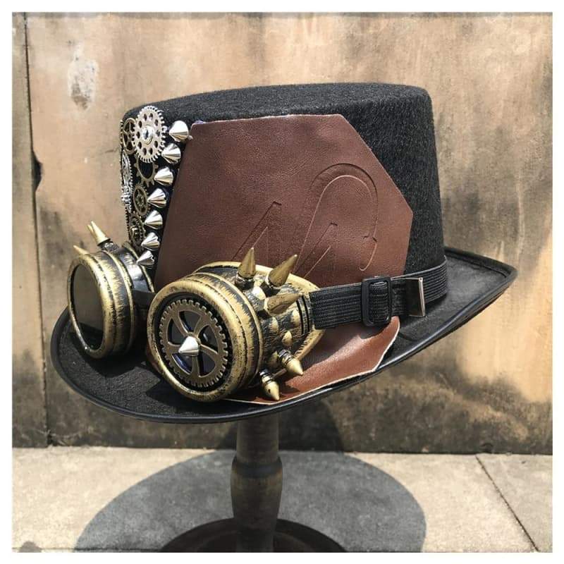 Chapeau haut de forme - Steampunk Engrenages