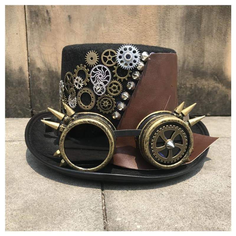 Chapeau haut de forme - Steampunk Engrenages