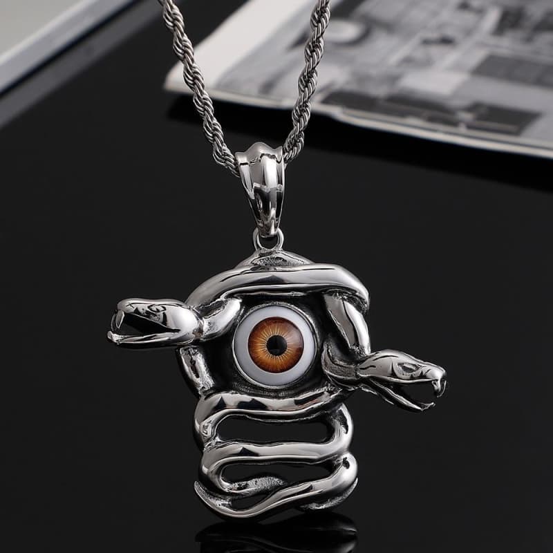 Collier Steampunk – Mauvais Oeil