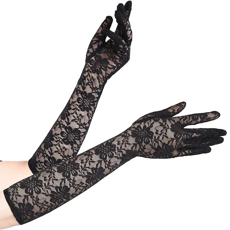 Gants Gothiques Femme - Black Lady