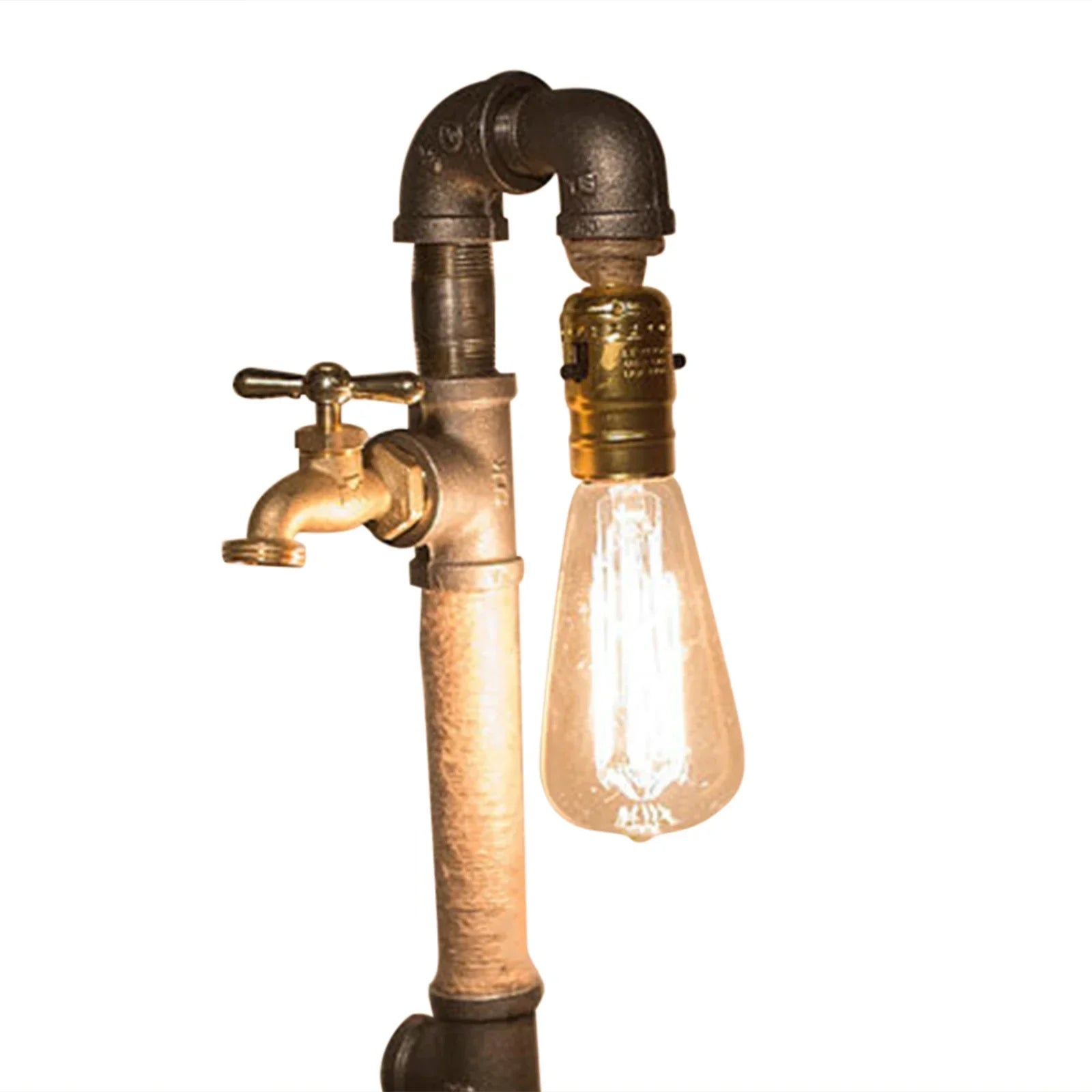 Lampe Tuyau Industriel Steampunk-Passion Steampunk