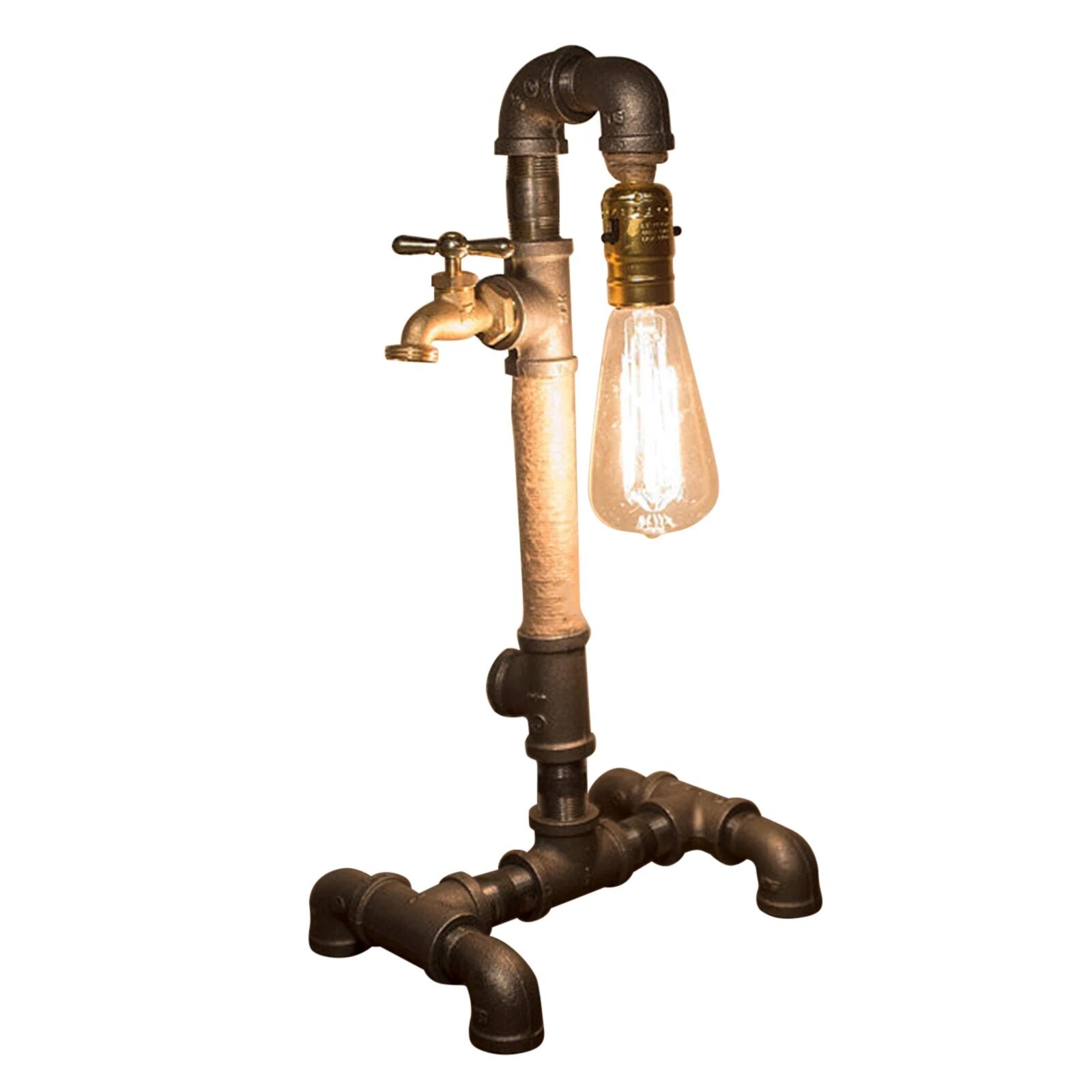 Lampe Tuyau Industriel Steampunk-Passion Steampunk