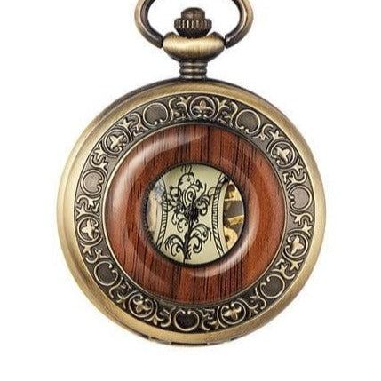 Montre a Gousset Bois - Corsaire Steampunk