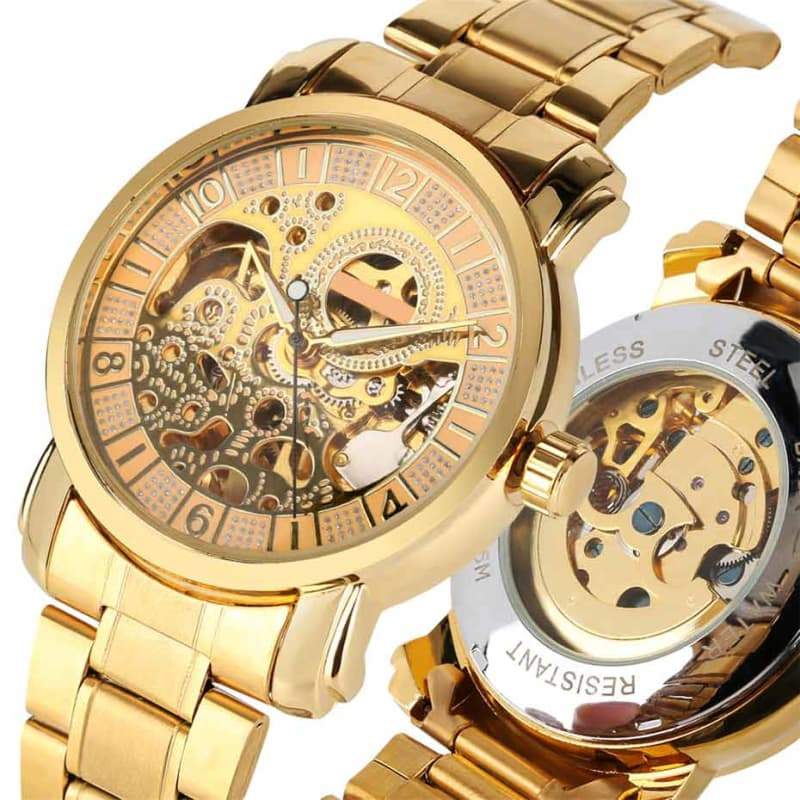 Montre Homme Squelette - Golden Boy