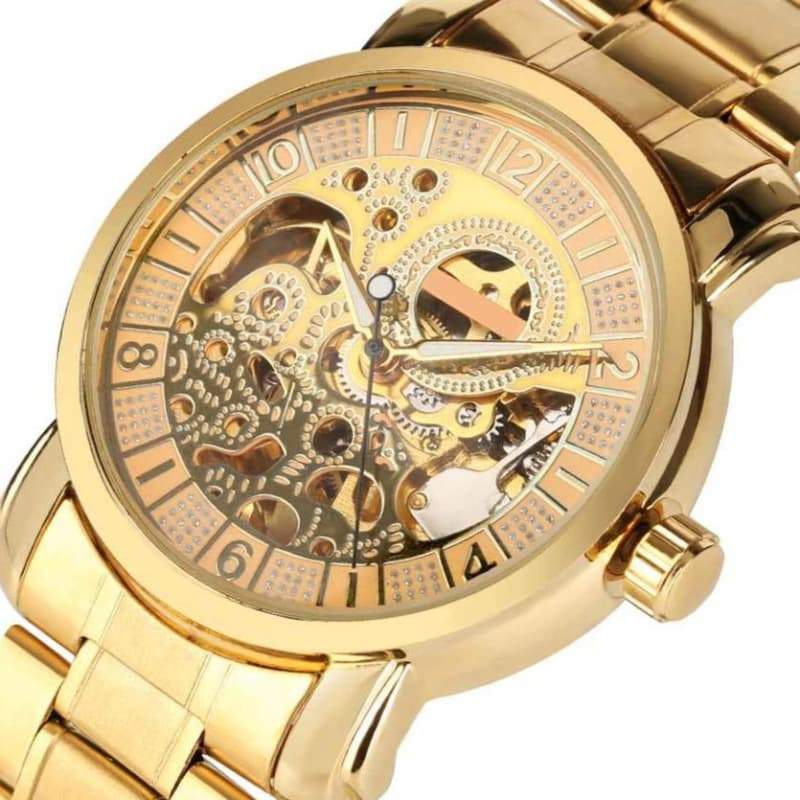 Montre Homme Squelette - Golden Boy