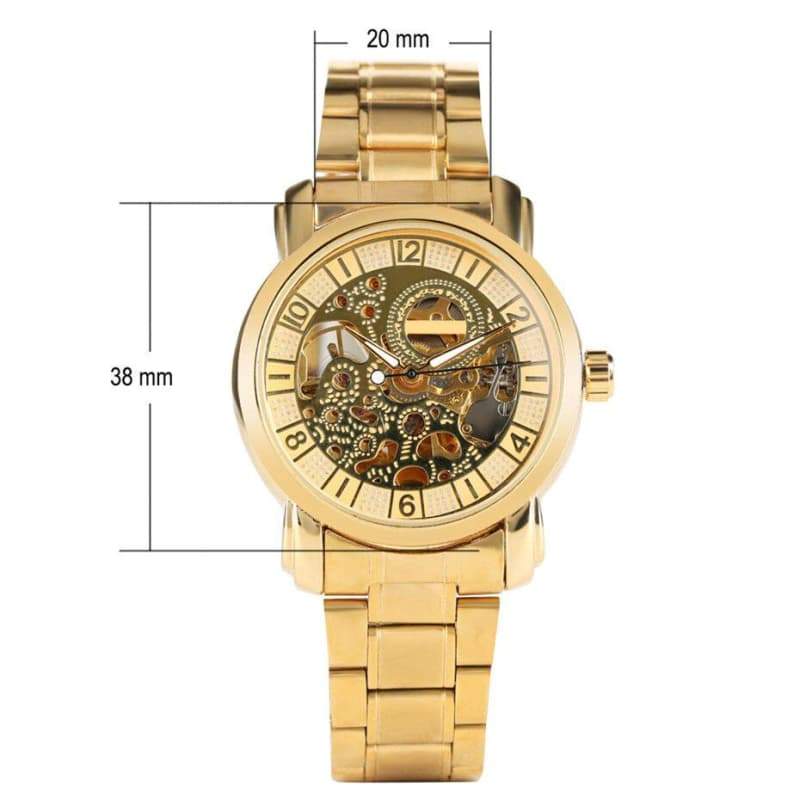 Montre Homme Squelette - Golden Boy