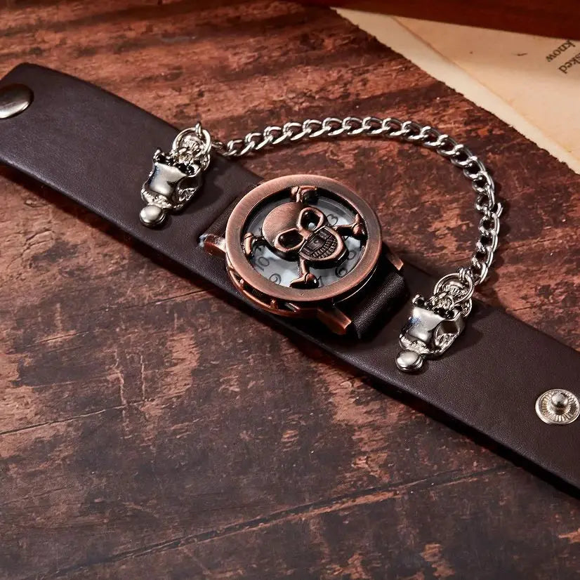 Montre Skull - Pirate Steampunk