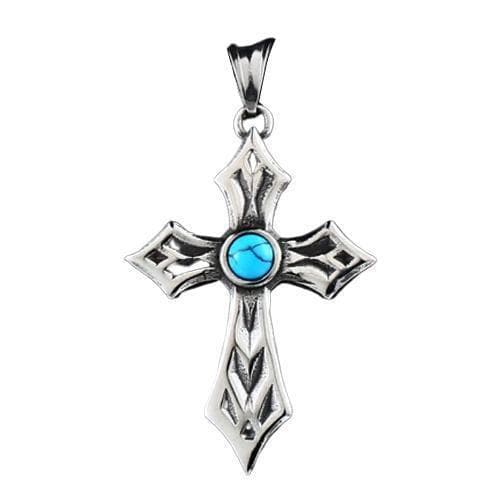 Pendentif Steampunk – Croix rétro