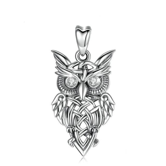 Pendentif Hibou d'Argent Steampunk