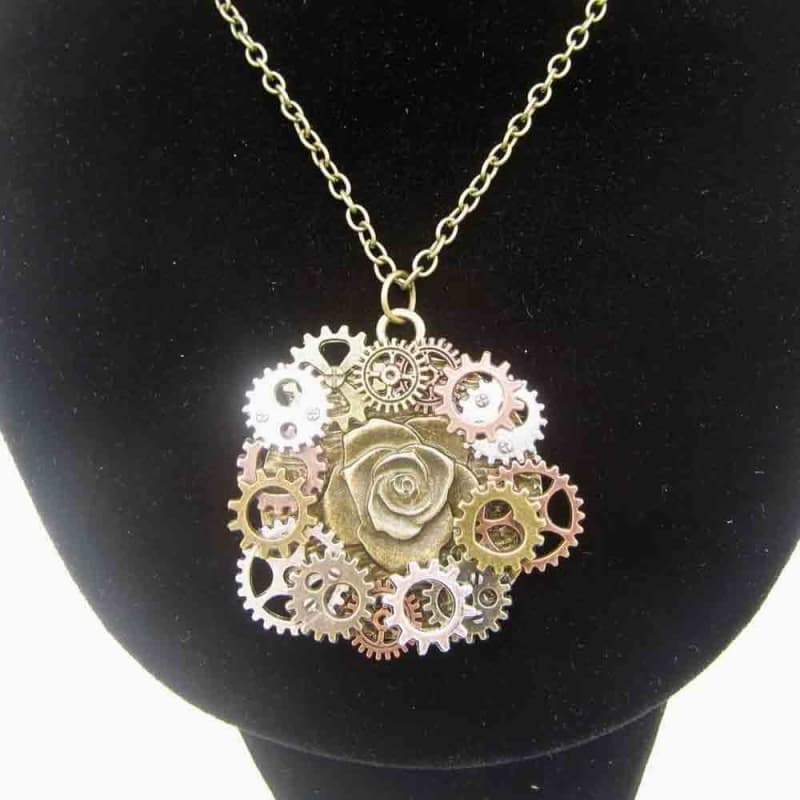 Pendentif Steampunk - Rose des Vents