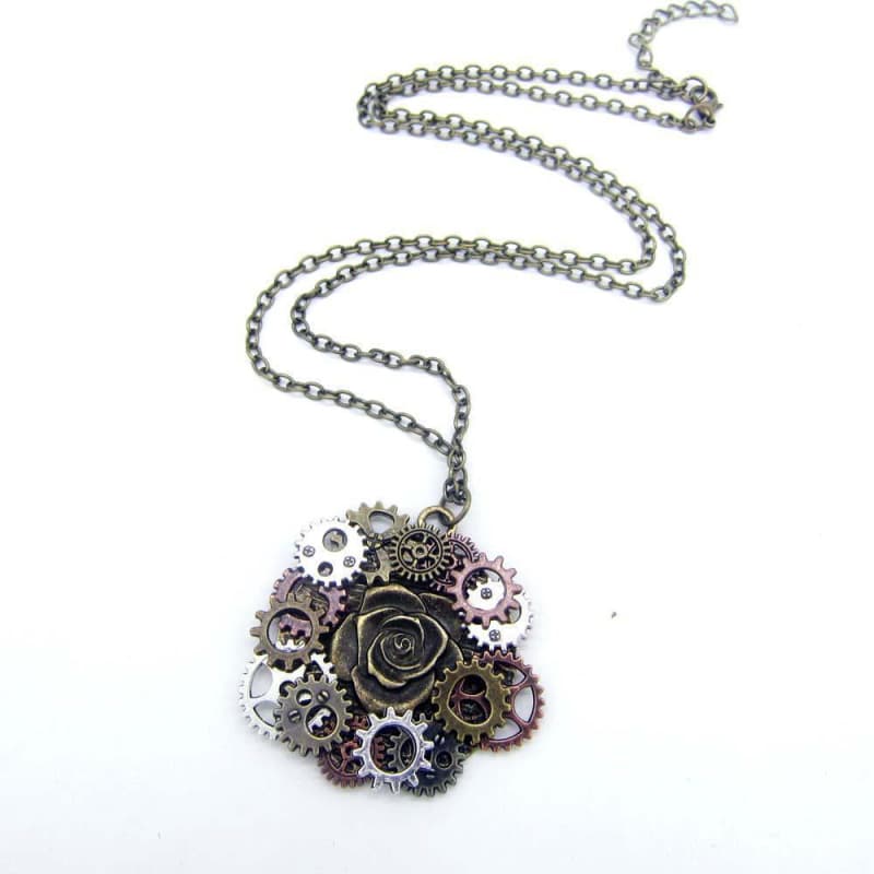 Pendentif Steampunk - Rose des Vents