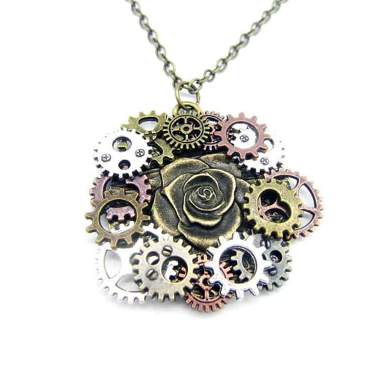 Pendentif Steampunk - Rose des Vents