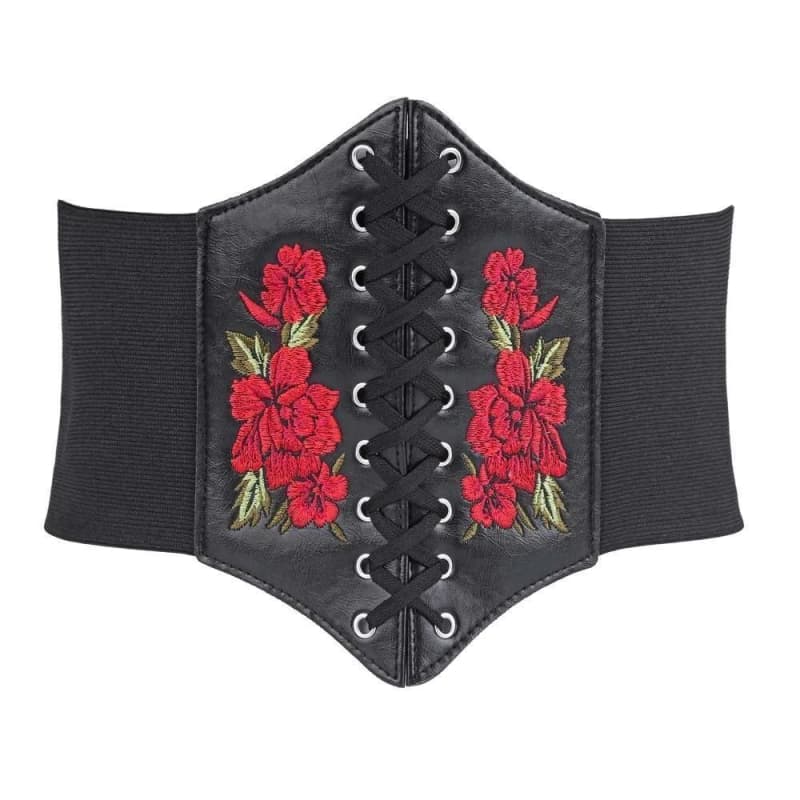 Ceinture Serre Taille - Gothique Brodée-Passion Steampunk