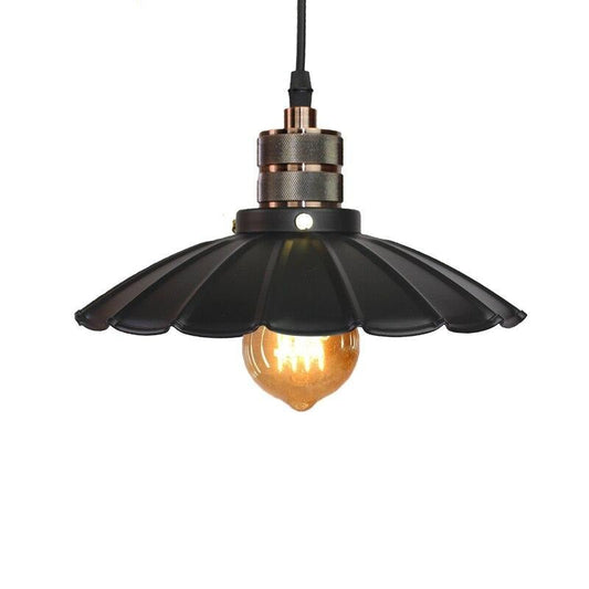 Lampe Steampunk - Suspension BlackFlower